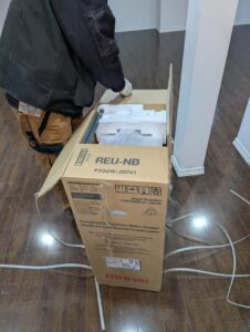 New unit unboxing — Richmond Hill townhouse
