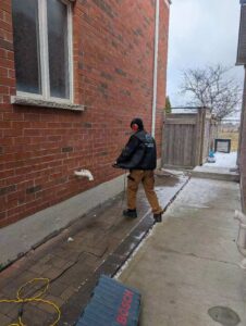 Exhaust system testing — Scarborough home